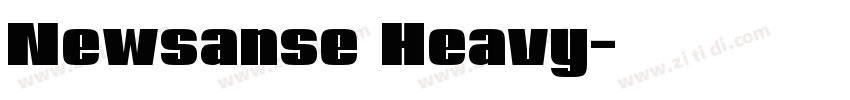 Newsanse Heavy字体转换